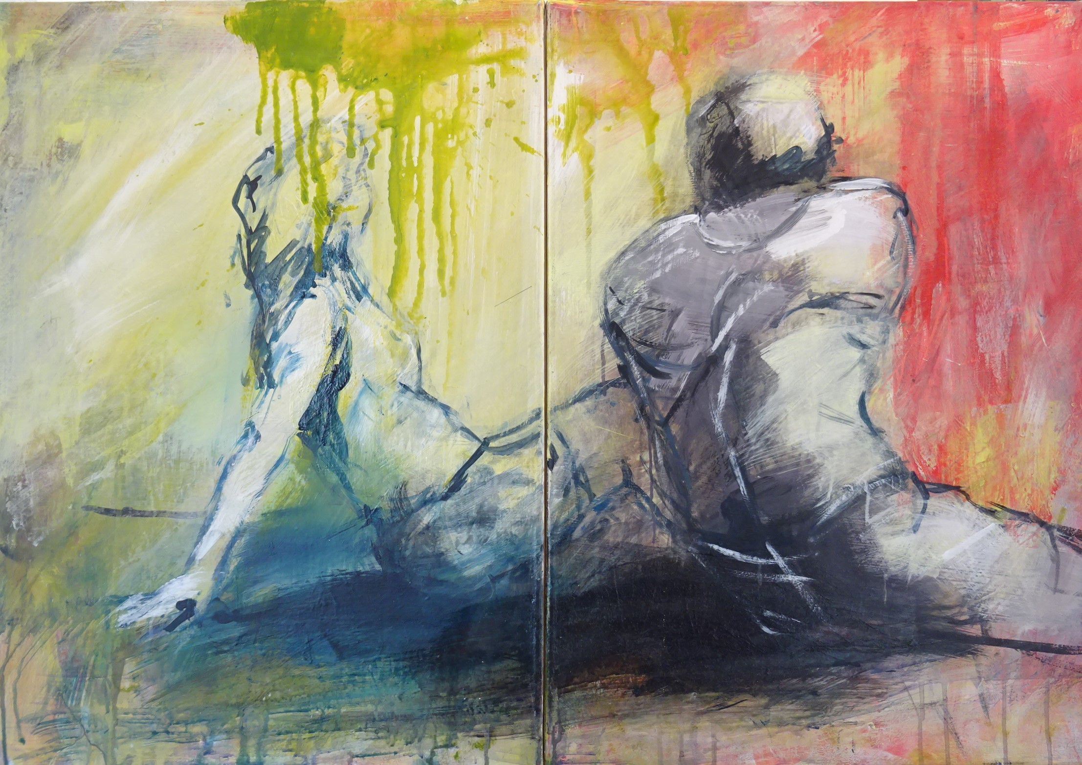 Bild von Franziska Morgner-Fanderl - Paar, Acryl, 100 x 70